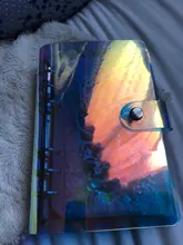 Carpeta con apariencia láser, organizador de cuaderno, libros, filofax, diario, bocetos o agenda escolar, accesorios y suministros de oficina, medidas A5 o A6