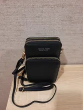 Bolso pequeño de verano para mujer, para uso diario, disponible en diferentes colores, permite llevar el teléfono móvil y cuenta con portatarjetas, envío directo
