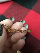 Goxijite 1 par personalizar nombre aro pendiente de las mujeres hombres carta hueso del oído hebilla pendientes Punk joyas de hip-hop