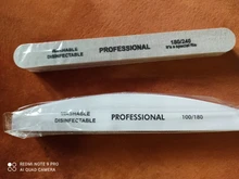 5 unids/lote blanco uñas archivo enarenado pulido bloques de 100/180 granos de esmalte de uñas limas para manicura y pedicura herramientas de cuidado de uñas