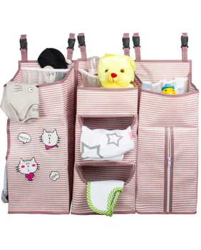 

Baby Storage Organizer Crib Hanging Storage Bag Crib Organizer for Babies Essentials Bedding Set Diaper Baby Accessories