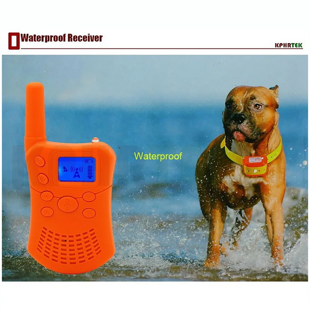 Intelligent Dog Training Collar Device KPHRTEK Walkie talkie Vibration Function Training Collar 100g2280