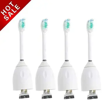 

4 Pack replacement heads with travel sanitary covers for Philips Sonicare E HX7001 HX7023