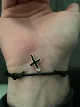 2 unidades/lote de pulseras cruzadas para parejas, brazalete con abalorios de Color blanco y negro, regalo para amantes de los amigos, joyería hecha a mano