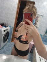 Bikini Big Swimsuits Swimwear Floral Vintage High-Waist Plus-Size Women Female Sexy S-3XL