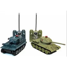 Радиоуправляемый танковый бой Huan Qi Т34 и Tiger 1:28- c-00135(508-t