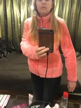 Fleece Jacket Coat Sweater Cardigan Windbreaker Spring Women Hooded-Warmer Wool Female