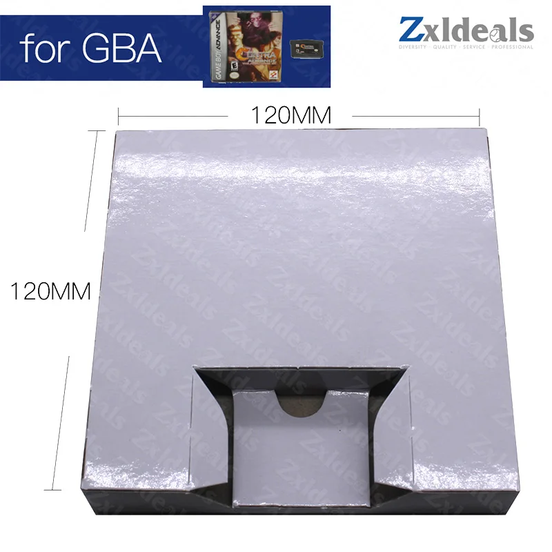 Инкрустационный вставной лоток для GBA картона игры мальчик Advance в комплекте