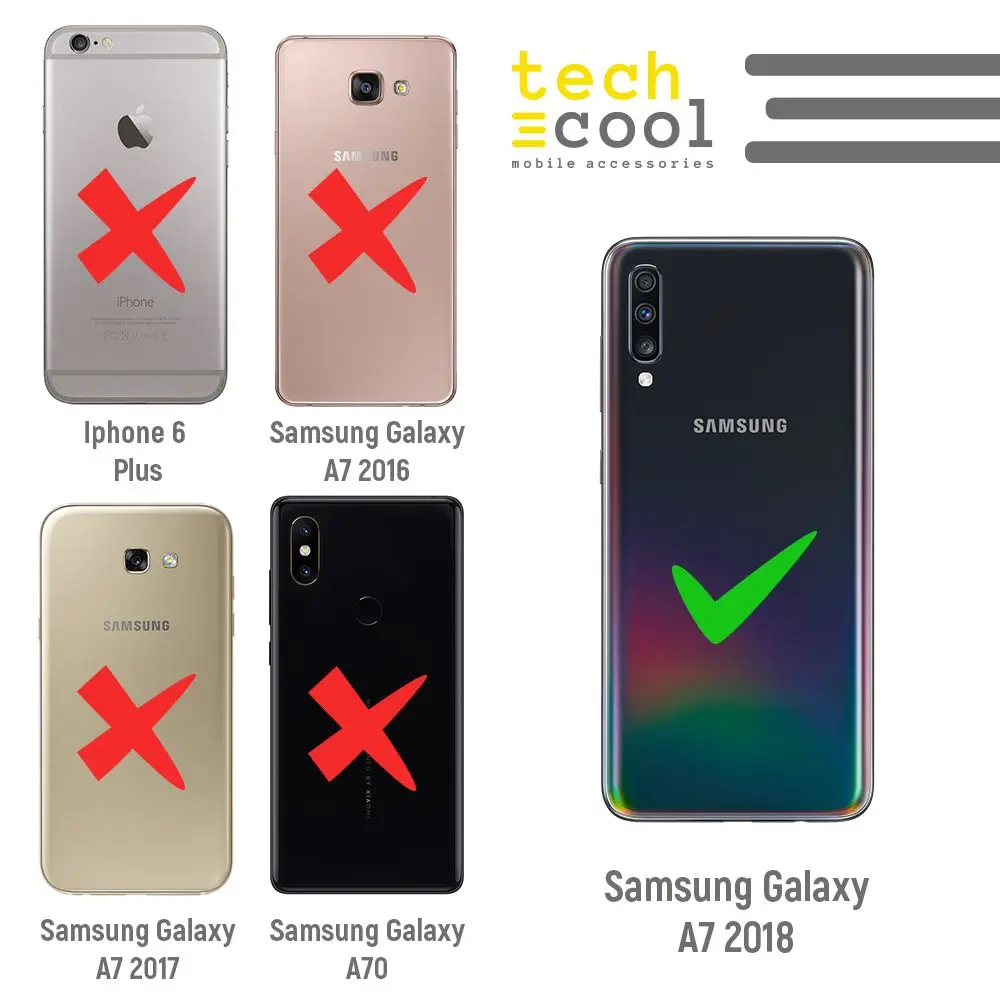 FunnyTech®Силиконовый чехол для Samsung Galaxy A7 2018 l pet I love beagle зеленый фон|Бамперы| |
