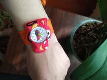 Reloj de dibujos animados para niños, cronógrafo con cinta de silicona, mesa con parches, regalo para niños y estudiantes, 2020