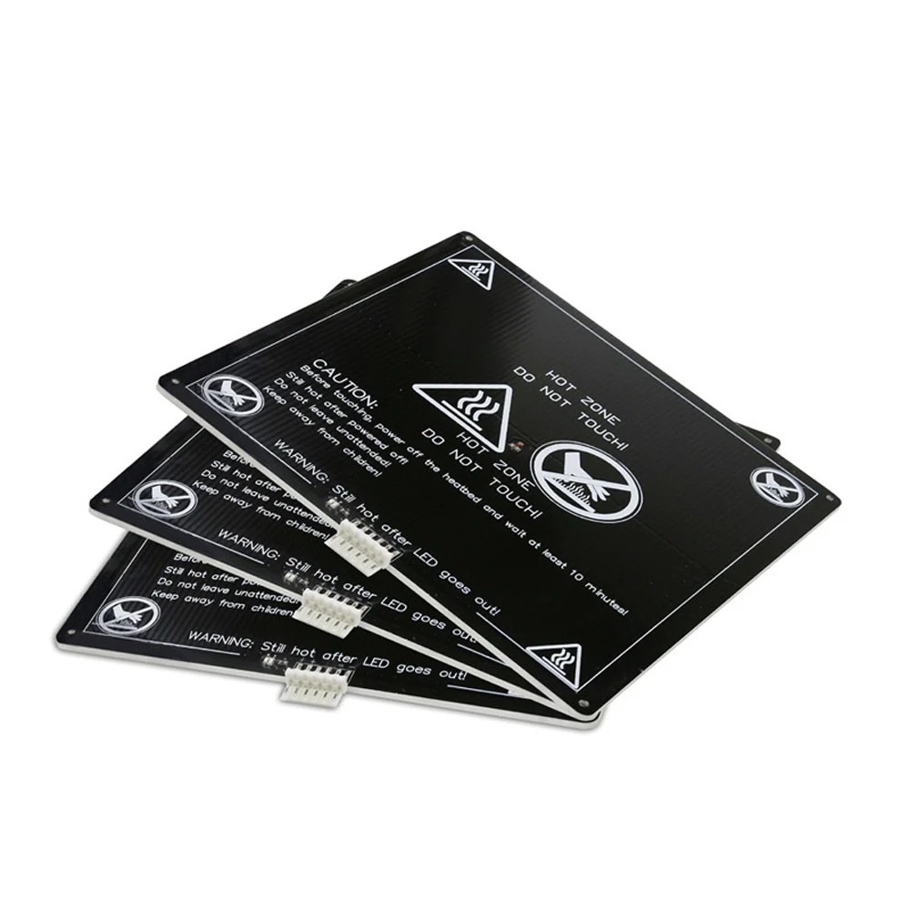 Alumínio Aquecido Kit Plataforma Cama Hotbed Plate Peças Impressora 3d Cabo de Fio Faça Você Mesmo Mk3 12v 24v Fit para Anet a8 a6 - Imagem 4