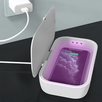 

Esterelizador uv for dial phone with wireless charge 10w aromatherapy ozone UV dial phone, watch, cash, face mask