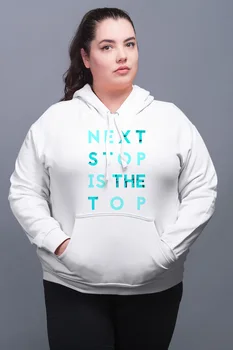 

Angemiel Wear Next Stop IC The Top White Women 'S Hooded Sweatshirt