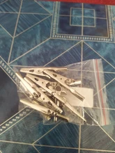 Cable Probe-Clamps Lead-Screw Electric-Test-Clips Alligator Crocodile Stainless-Steel