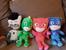 PJ máscaras de dibujos animados de 4 Uds peluche animado figura Catboy Owlette máscaras Gekko figuras de Anime juguetes para niño niña regalo de cumpleaños