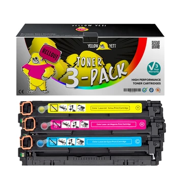 

3pcs Compatible Toner Cartridge for CF540X CF542X CF543X CF541X for HP Color LaserJet M281FDW M280NW M281FDN M254dw Printer