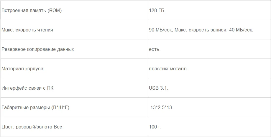 Флэш-драйв LEEF iBridge3, 128 Гб, USB 3.1& Apple Lightning, р