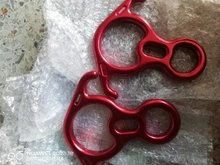 Bocina de descenso para escalada en roca, 8 anillos de descenso, ocho anillos con engranaje de rappel de oreja curvada, equipo de dispositivo Belay, 50NG