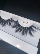 Sirena roja para pestañas, 1 par de pestañas de visón de 25mm, pestañas tupidas alargadas y dramáticas, maquillaje 3d de 25mm, venta al por mayor