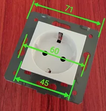 Power-Socket Module Outlet Glass-Panel Wall Safety WELAIK 220v 16a Diy-Parts EU A8EW