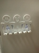 Toothbrush-Holder Bathroom-Sets Cartoon 5-Position Suction-Cup Wall-Mounted Smile Cute