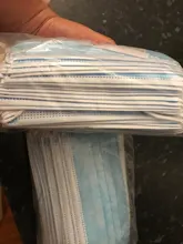 Mascarilla médica desechable no tejida, máscara quirúrgica de 3 capas con filtro, transpirable, antipolvo