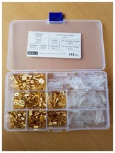 Wire-Spade-Connector Crimp-Terminal Quick-Splice Insulating-Assortment Female with And