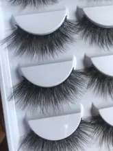 Pestañas postizas 3D de visón, Kit de maquillaje de extensión de pestañas suaves, 100%, 5 pares