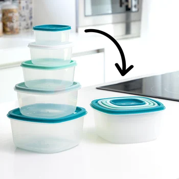 

Set of lunch boxes Scale 5 Pieces
