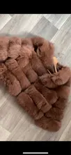 Fur Jacket Fox-Fur-Coat Winter Fashion Women's Luxurious 100%Natural Warm High-Quality