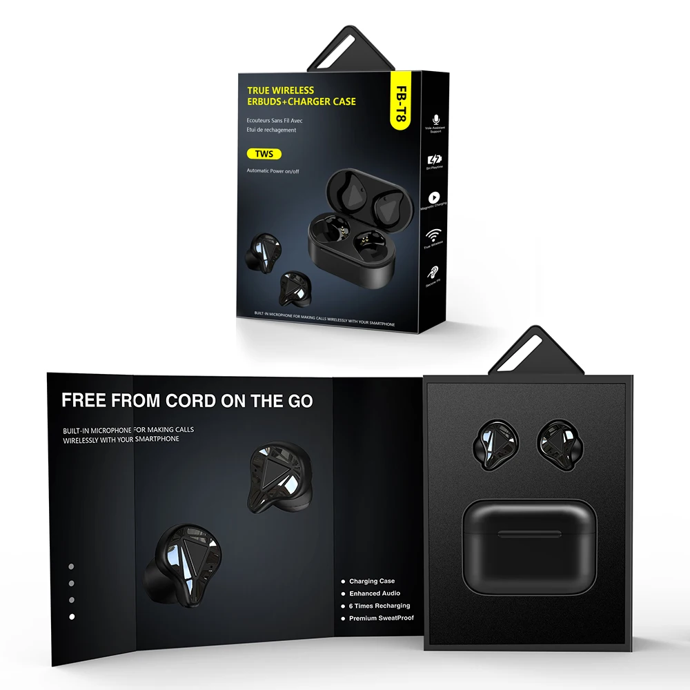 30pcs New T8 Mini Stereo Earphones V5.0 Wireless