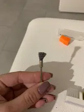 HYTOOS-brocas eléctricas para manicura, 1 uds., cepillo de limpieza de alambre de cobre, accesorios rotativos de 3/32 pulgadas