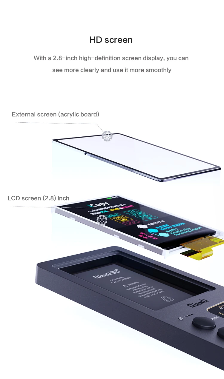 ICopy Plus ЖК-экран цвет ремонт программист для iPhone XR XSMAX XS 8P 8 7P 7 Вибрация/сенсорный/Ремонт батареи