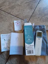 ELERA-termómetro Digital infrarrojo LCD para bebés, medidor de temperatura corporal sin contacto para la frente y la oreja