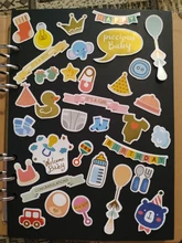 Cuts-Stickers Scrapbooking Baby Hello Colorful for Card-Making/journaling-Project 73pcs