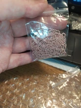 5 unids/lote, 3 tamaños, 1,5mm y 2,0mm y 2,4mm, 7 colores, cuentas plateadas, collar de cadena, Conector de cuentas de 65cm (25,5 pulgadas)