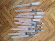 Agua cepillo pluma pincel de con depósito de agua para acuarela pluma acuarela, pintura de marcadores (12 piezas)
