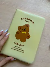 Bentoy Milkjoy-Colgante para diario, 90 Uds., oso, cuaderno, planificador de viaje, funda para Bloc de notas, diario de Corea, Japón