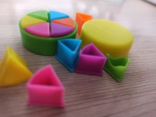 42x Trivial piezas de juego pastel Set de cuñas niños el desarrollo inteligente