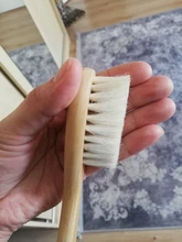 Cepillo de lana Natural para el cuidado del bebé, cepillo para bebé recién nacido, cepillo para el cabello infantil, masajeador de cabeza