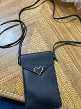 Cartera con pantalla táctil para teléfono móvil, bolso de mano con correa de cuero para Smartphone, Iphone X, S10, Huawei P20