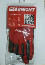 SeaKnight-guantes de pesca deportivos SK03, 1 par/lote, 3 guantes de cuero transpirable de medio dedo, equipo de pesca de neopreno y PU