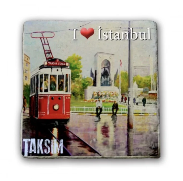 taksim - 4 pcs Turkey Istanbul Magnets Fridge Magnets Souvenir Refrigerators Magnets Turkish Tea Magnetic Sticker Bosphorus Maiden Tower Magnets Home Decor Kitchen Decoration Accessories Stickers Decor