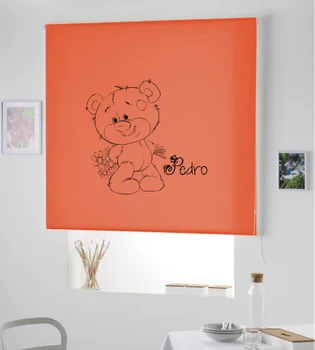 

Blind Iroa customizable Child/Teddy Bear Pedro! ROLLER BLINDS TRANSLUCENT! (ORANGE 100X175)