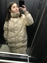 Down-Jacket Coat Yellow Winter Women Outerwear Snow FTLZZ Warm Blue Long 90%White-Duck-Down