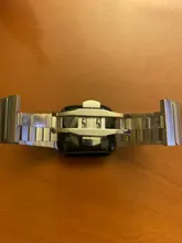 Correa de acero inoxidable para Apple Watch, banda de 44mm y 40mm para iWatch de 42mm/38mm, pulsera de Metal de mariposa para Apple watch serie 5 4 3 se 6