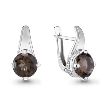 

Earrings made of silver with cubic zirconia