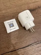 Enchufe WiFi de enchufe inteligente para la UE, 16A, Monitor de potencia, función de sincronización, Control por aplicación Tuya SmartLife, funciona con el asistente de Google Alexa, 100-240V