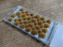 Césped estático de 40x5mm, pequeño paisaje de flores, modelo de ferrocarril, juego de guerra