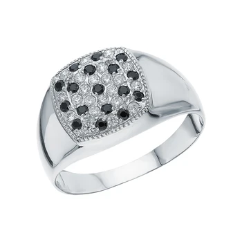 

Silver ring with cubic zirconia sunlight sample 925
